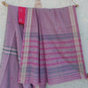 Anika-Pure Cotton Handloom Purple Saree