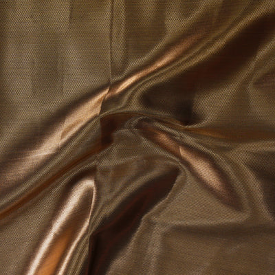 Brocade Copper Hand Woven Fabric