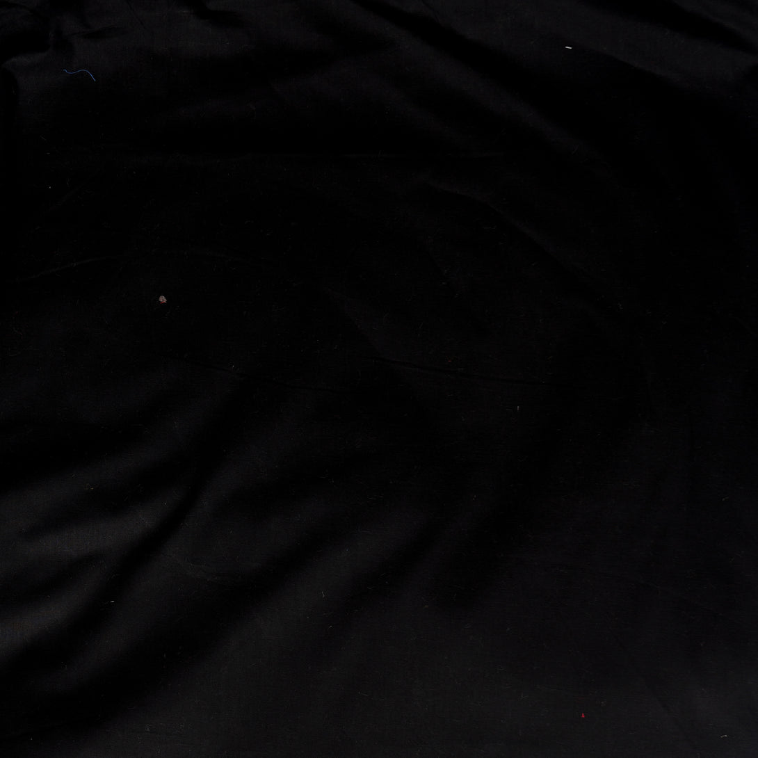 (PRE-CUT 1.30 METER)Pure VIP Cotton Soft Finish Black – Sanskruti