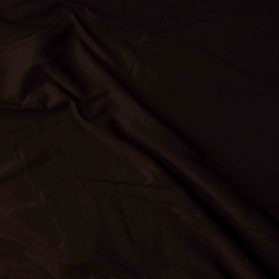 Cotton Silk Dark Brown Hand Woven Fabric