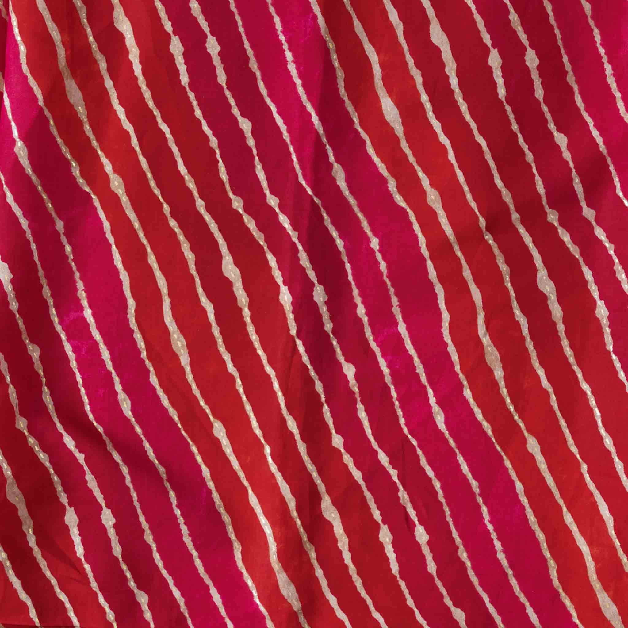 Pink Lehriya Cotton Dress main image 1