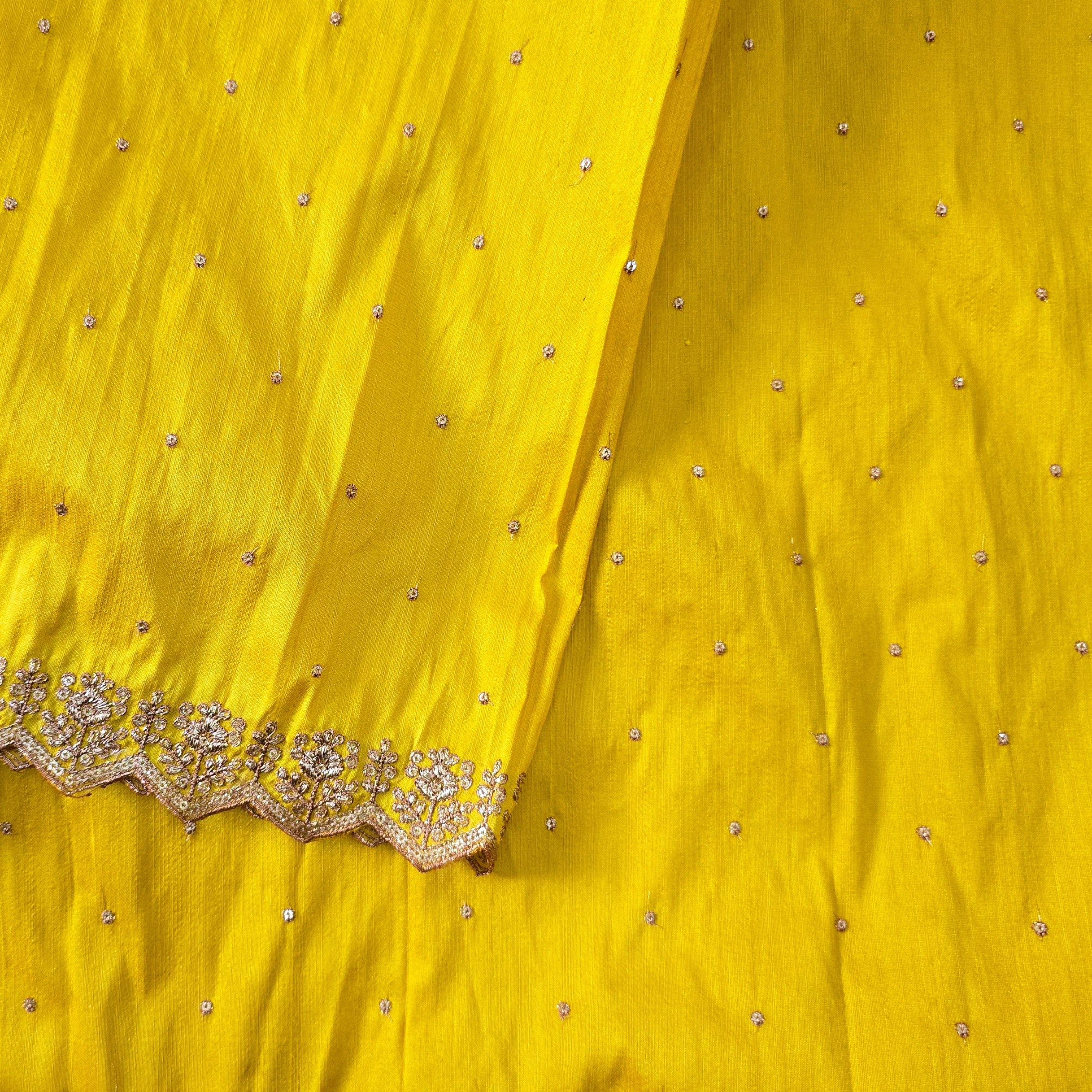 Orange Goldenish Cream Jaquard Silk Hand embroidered Bell Sleeves Anarkali Suit with Beautiful Chinon Sequins work Duppata main image 1