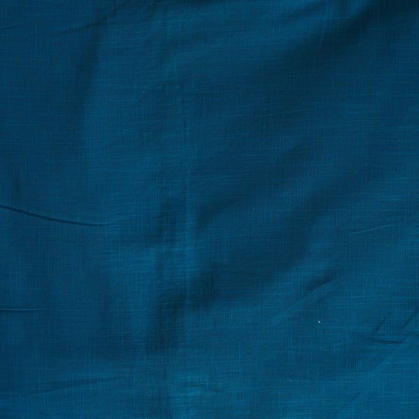 Pure Slub Cotton Teal Blue  Fabric