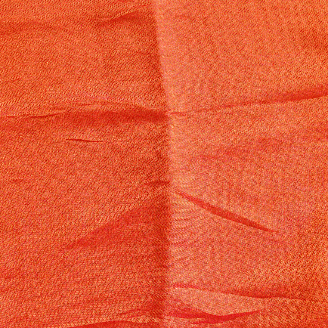 Mango Silk Dual Shade Of Orange Reversable Fabric – Sanskruti