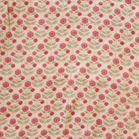 Mogra Chanderi Chiku With Big Plant Motifs Printed Fabric