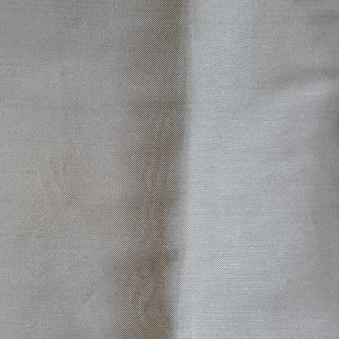 Banarasi Brocade Sliver Zari With Slant Lines Hand Woven Fabric – Sanskruti