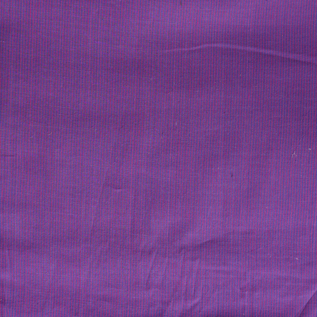 Pure Cotton Indigo With Pink Stripes Fabric – Sanskruti