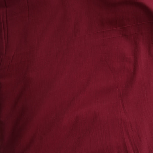 Pure Cotton Oxford Textured Maroon Fabric