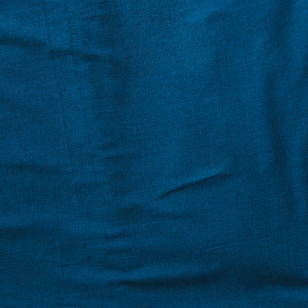 Pure Cotton Oxford Textured Navy Blue Fabric