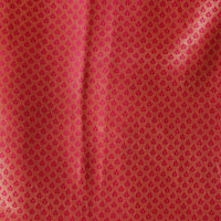 Brocade Golden  With  Rani Pink Tiny Flowers Fabric