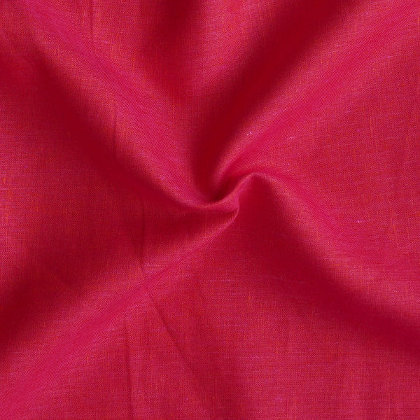 (PRE-CUT 1.50 METER) (Width 60 Inches) 100% Pure Premium Linen Pink Fabric