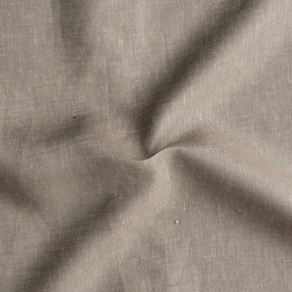 (Pre-Cut 1.10 Meter) (Width 60 Inches) 100% Pure Premium Linen Latte Fabric