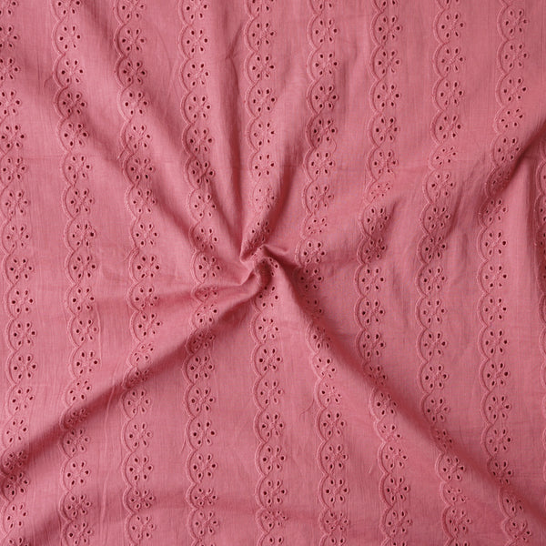 (Width 57 Inches) Pure Cotton Hakoba Mauve Flower Border Fabric