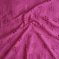 (Width 58 Inches) Pure Cotton Hakoba Pink Flower Motifs Fabric