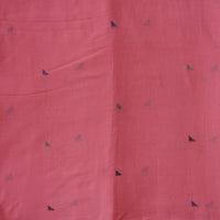 MUL Jamdani Pink With  Motif Woven Fabric
