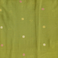 MUL Jamdani mehndi With Motif Woven Fabric