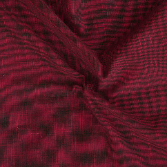 Pure Cotton Handloom Texture Maroon Fabric – Sanskruti