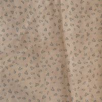 Mogra Chanderi Chiku With Tiny Green Leaves Printed Fabric