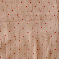 Mogra  Chanderi Chiku With Red Tiny Flower Motif Printed Fabric