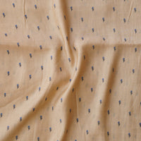 Mogra  Chanderi Chiku With Blue Tiny Flower Motif Printed Fabric
