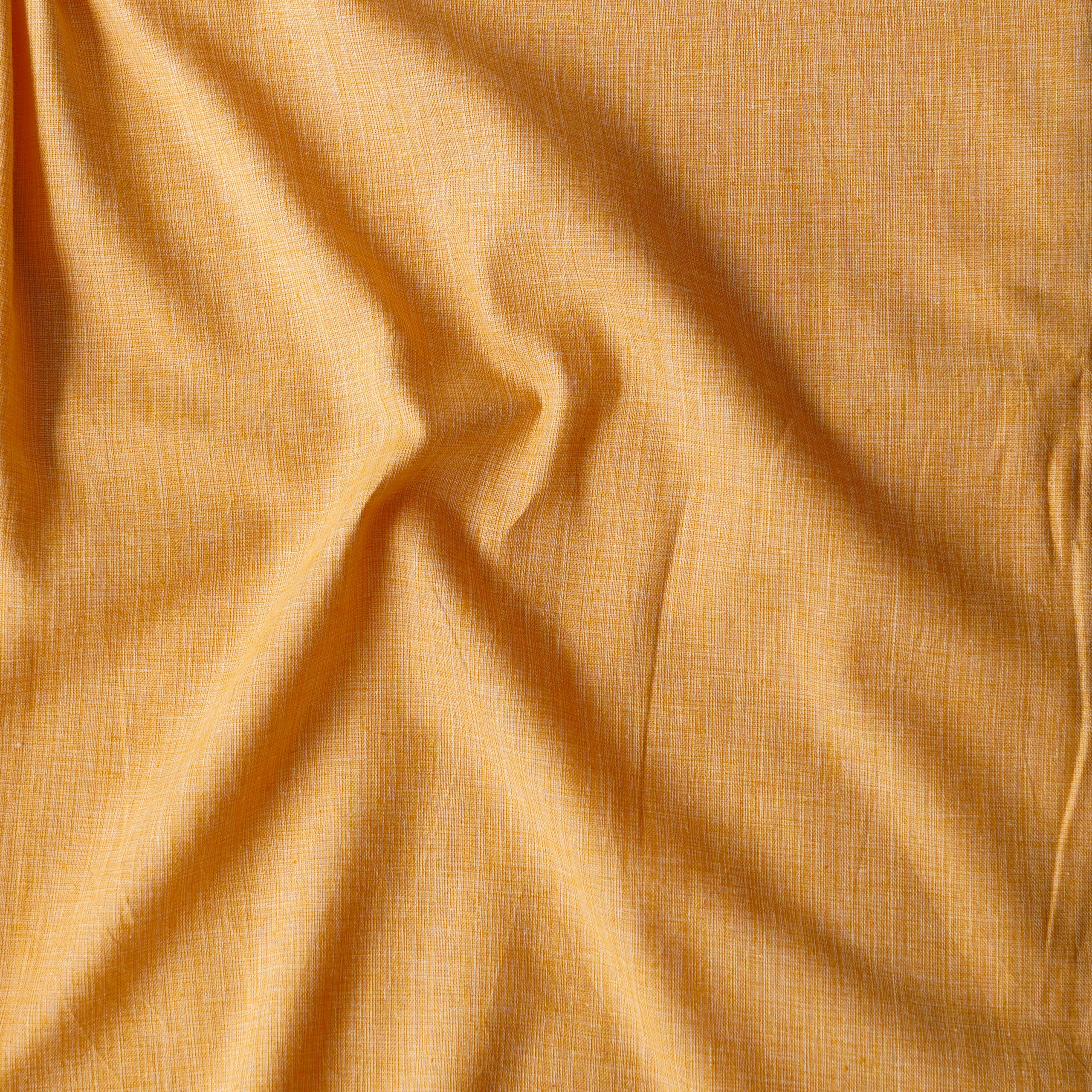 Pure Handloom Cotton Texture Baby Orange Fabric – Sanskruti