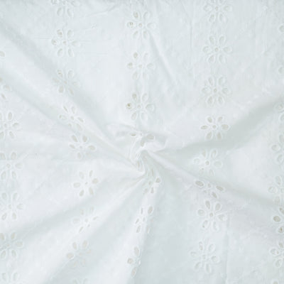( Width 58 Inches)  Pure Cotton Hakoba Flower Border Intricate Design