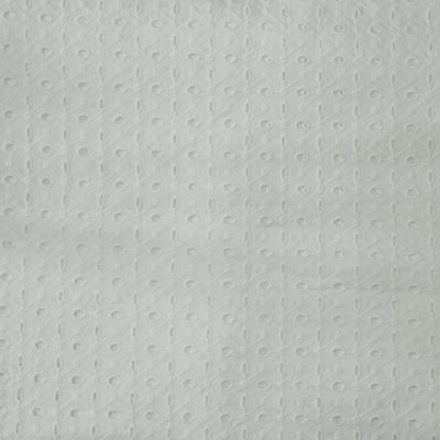 ( Width 56 Inches ) Pure Cotton Hakoba White Intricate Design Fabric