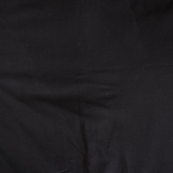 Pure Cotton Handloom Rayon Plain Black  Woven Fabric