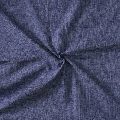 Pure Cotton Plain Handloom Warm Shaded Blue