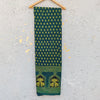 Daman Ajrak Pure Cotton Green With Moo Intricate Design Border Hand Block Print Fabric