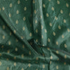 Dola Silk Mint Green With Golden Zari Flower Motif Hand Woven Fabric