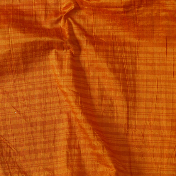 (Pre-Cut 0.80 Meter) Dupion Cotton Silk Orange Fabric