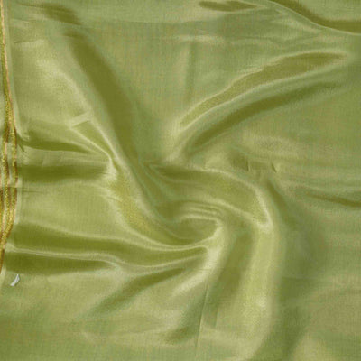 Heavy Tissue Light Green Hand Woven Fabric