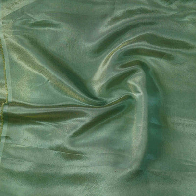 Heavy Tissue Mint Green Hand Woven Fabric