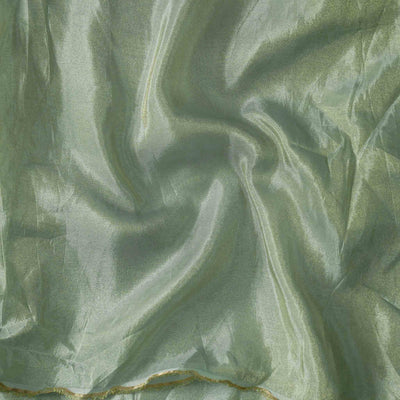 Heavy Tissue Sea Green  Hand Woven Fabric
