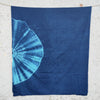 ( 2.5 Meter Fabric ) Pure Cotton Dark Blue With Light Blue Half Design  Hand Tie And  Dyed Fabric