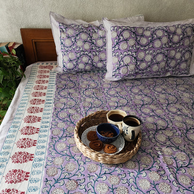 KHWABEEDA - Pure Cotton Jaipuri Cotton Double Bedsheet