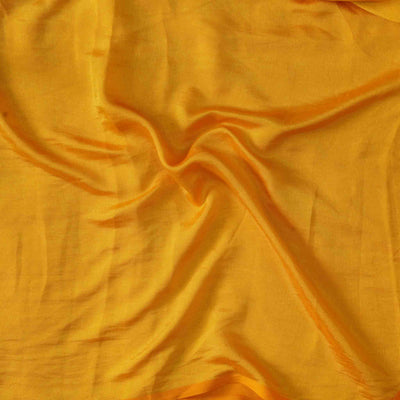 Mango Silk Yellow  And Dark Yellow Reversable  Flowing Fabric