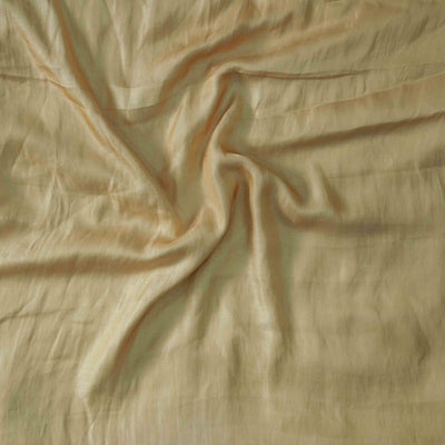 Mango Silk Off White  And Cream Reversable Flowing Fabric
