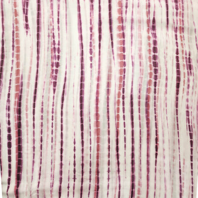 Modal Cotton White With Dark Purple Tie And Dye Fabric