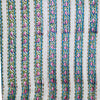 Mul Pure Cotton Jaipuri White With Blue Pink Flower Creeper Border Hand Block Print Fabric