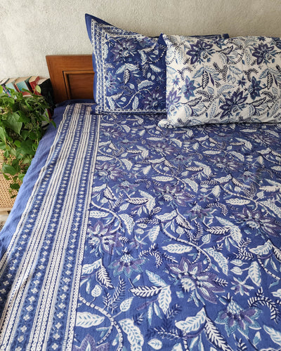 PHILAURI - Pure Cotton Jaipuri Cotton Double Bedsheet