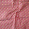 Pink With Golden Zari Flower And Self Colour Design Creeper Woven Fabric