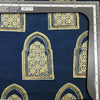 Pure Cotton Ajrak Blue With Green Accient Door Hand Block Print Fabric