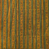 Pure Cotton Ajrak Green With Yellow Border Hand Block Print Fabric