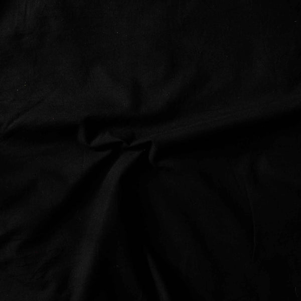 Pre-Cut 1.40 Meter Pure Cotton Ajrak Hand Dyed Black Fabric