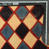 Pure Cotton Ajrak Red And Black And Cream And Rust Blue Jaal Hand Block Print Fabric