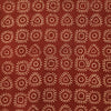 Pure Cotton Ajrak Rust Red With Cream And Intricate Design Hand Block Print Fabric