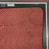 Pure Cotton Ajrak Rust Red With Cream Zig Zag  Hand Block Print Fabric