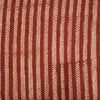 Pre-cut 1.5 meter Pure Cotton Bagru Rust With Border Stripes Hand Block Print Fabric